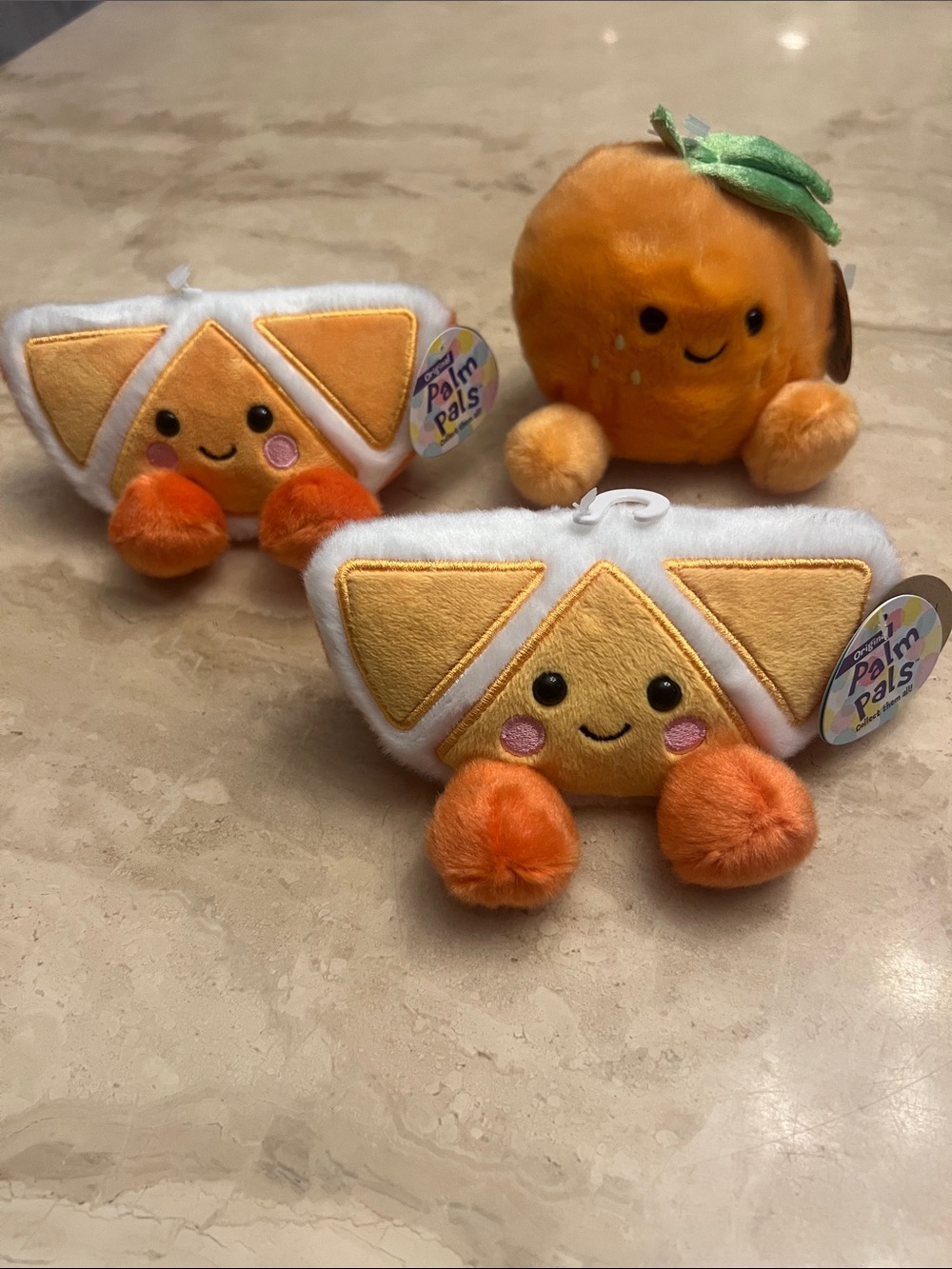 Aurora - Palm Pals - 6" Tucker Mandarin Tangi & Orange Adorable Plush Toys 3 ea